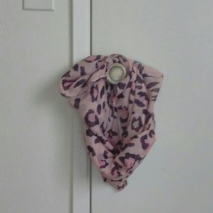 Animal Print Infinity Scarf Beautiful Rose Color
